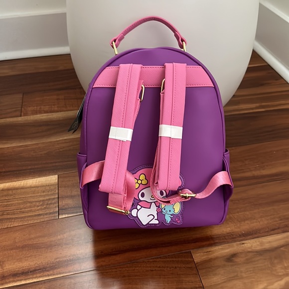 MY MELODY & KUROMI SANRIO LOUNGEFLY BACKPACK NEW WITH TAGS - Picture 3 of 8